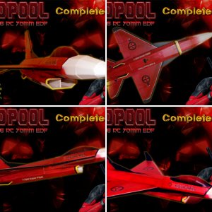 Deadpool XF VIPER - Foamboard F-16 70mm EDF themed